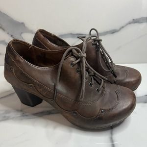 Dansko Brown Leather Heeled Shoes